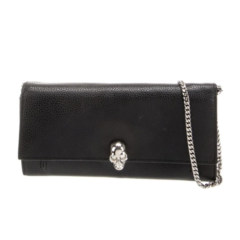 Alexander McQueen Women's Skull Wallet With Chain
